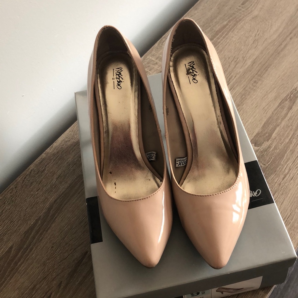 Nude high heels